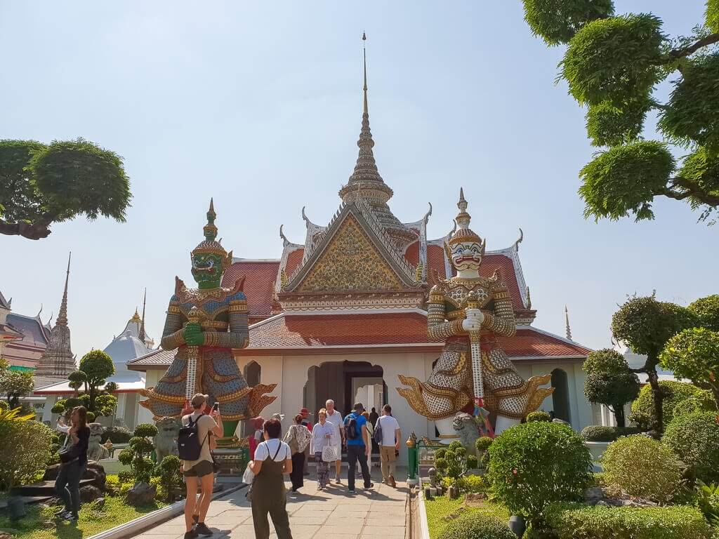 Wat Arun Bangkok - Eingang zur Tempelanlage