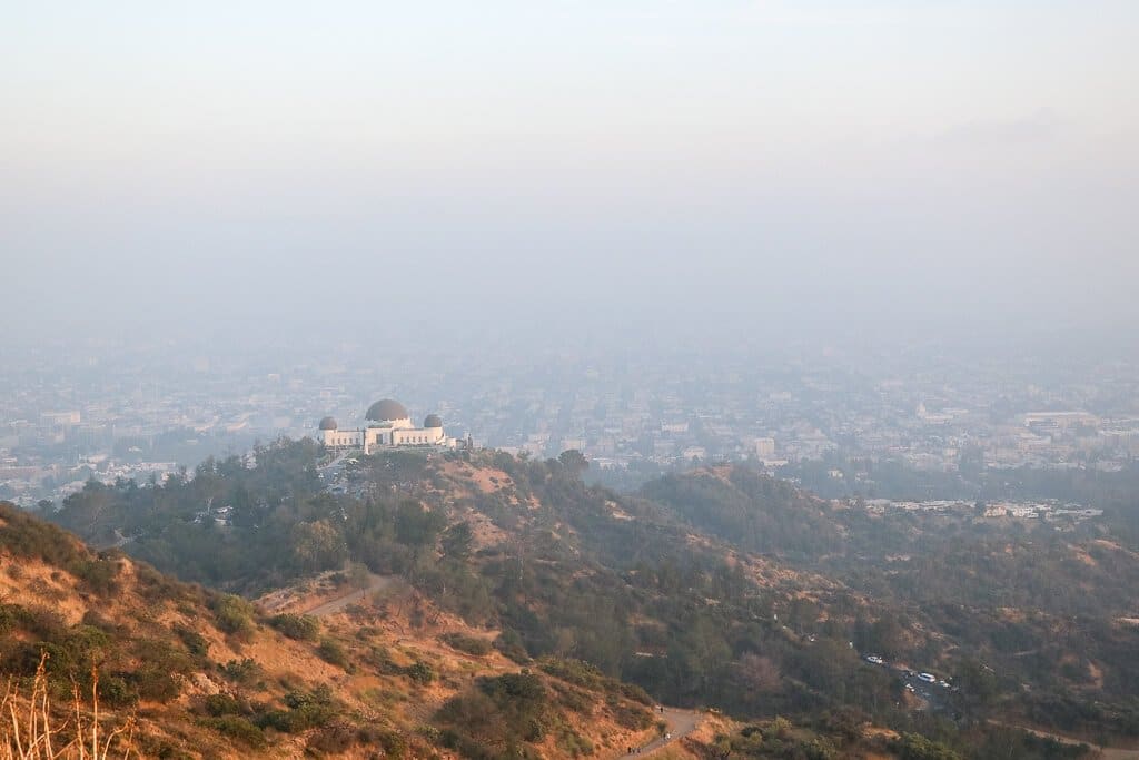 Los Angeles - Griffith Observatory und Blick auf LA