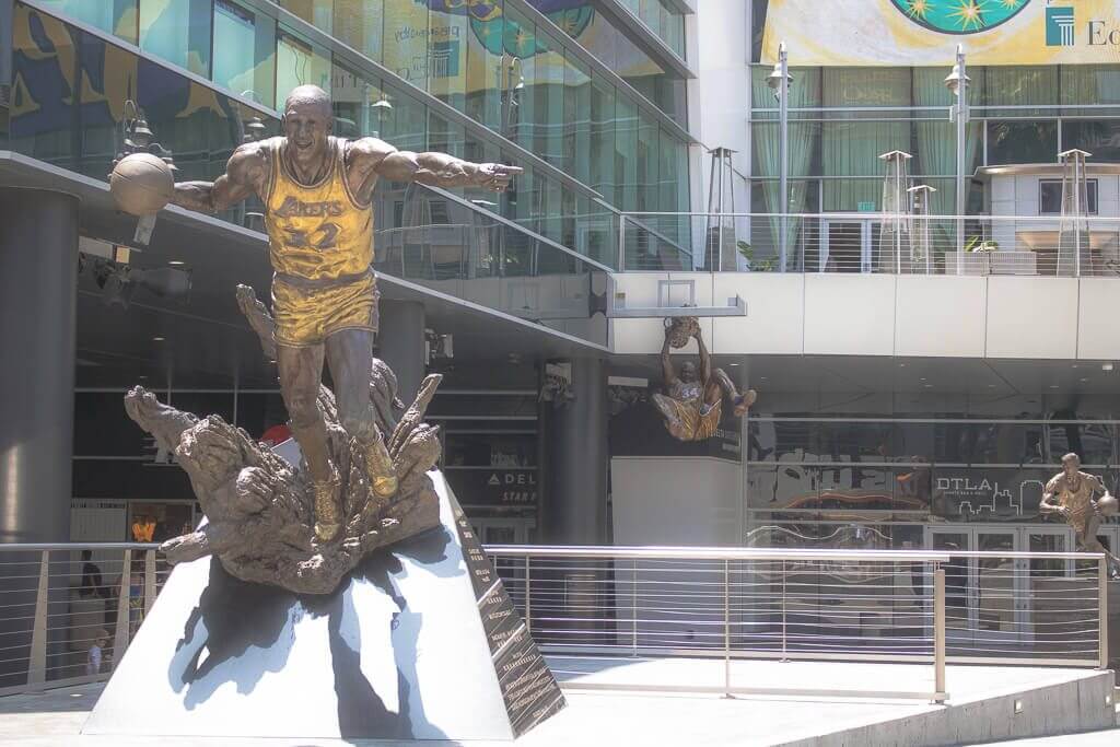 Los Angeles - Staples Center - Basketball - Statuen