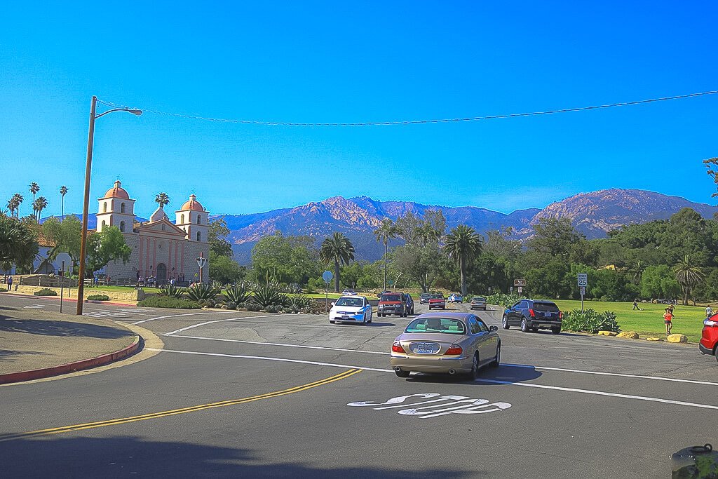 Santa Barbara - Old Mission - Straßenkreuzung