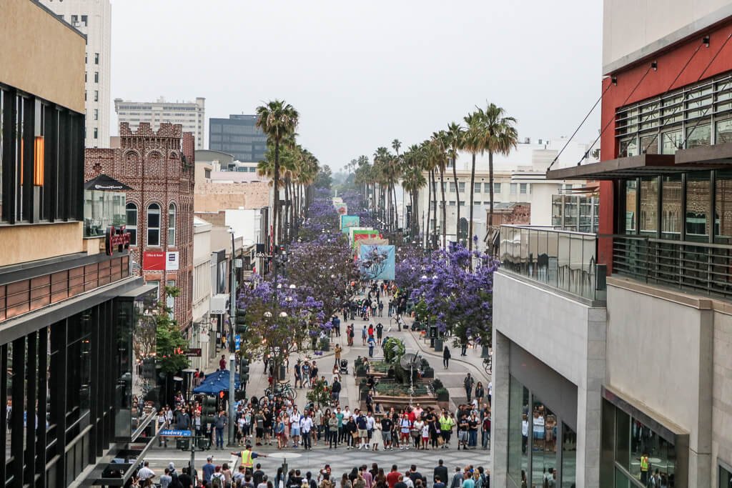 Santa Monica - Fußgängerzone von oben