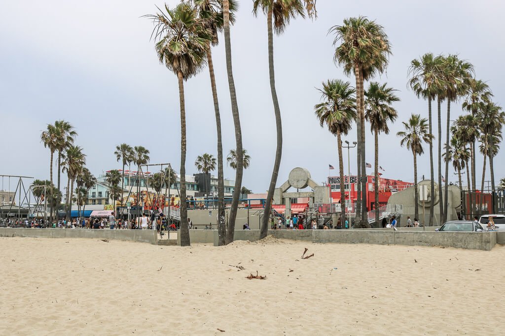 Santa Monica - Venice - Muscle Beach - Strand und Palmen